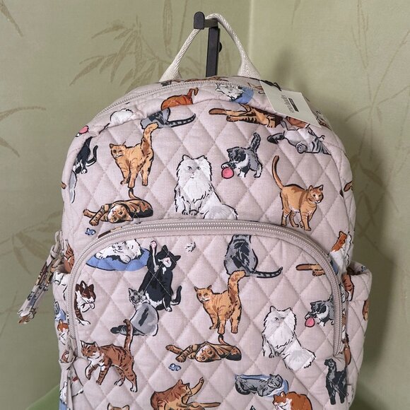 VERA BRADLEY A CAT'S LIFE SMALL BACKPACK:NWT CATS - Picture 2 of 16